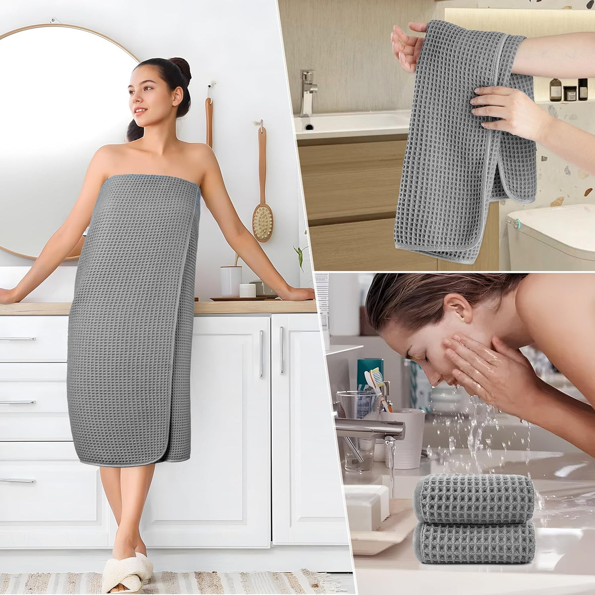 polyte 430 gsm poly blend microfiber quick dry showing dimensions
