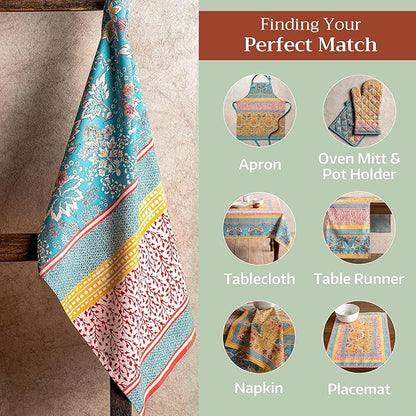 Maison d' Hermine Kitchen Towels Set of 3 100% Cotton 27.50" x 20" Reusable - Image 3