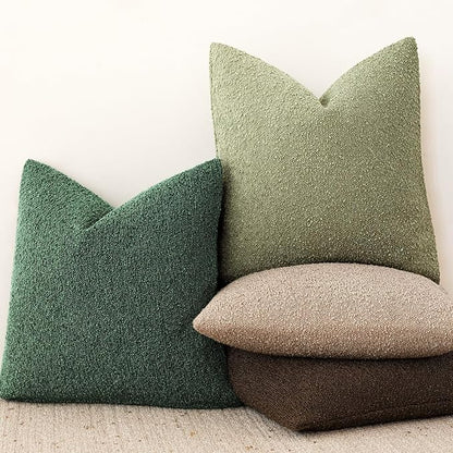Foindtower Decorative Textured Boucle Throw Pillow Covers Accent Solid Pillow - Image 6