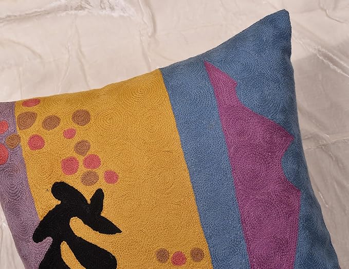 Matisse Gold Pillow Cover Purple Modern Pillowscase Chair Cushion Abstract - Image 4