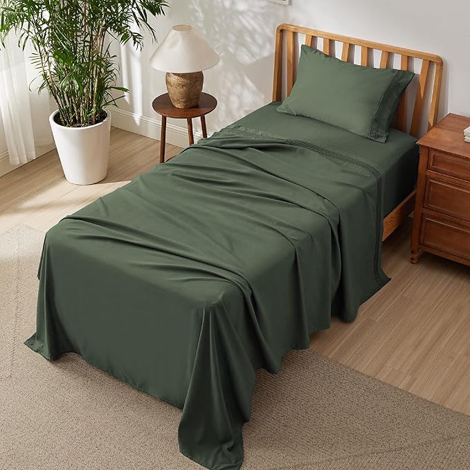 Bedsure Twin XL Sheets Dorm Bedding, GentleSoft Breathable Extra Long Twin - Image 7