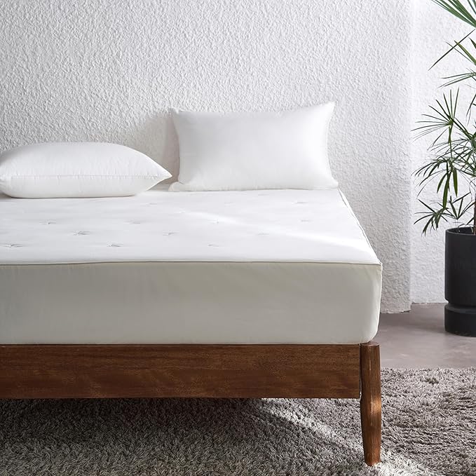 Simple&Opulence Cooling Quilted Mattress Pad – Fitted Sheet Mattress Protector - Image 2