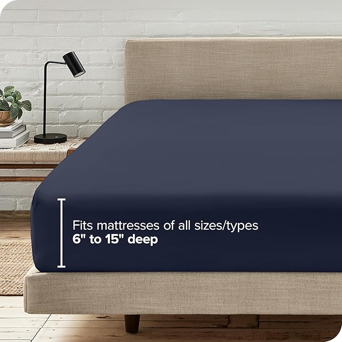 Bare Home Fitted Bottom Sheet King Size - Image 6