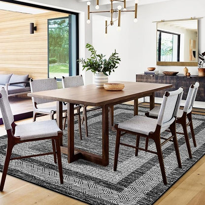 GarveeHome Area Rug 8x10 Modern Geometric Living Room Rug Non Slip, Thin - Image 8
