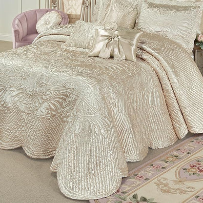 Touch of Class Portia Luxury Bedding | Soft Pearl | Premier Quilted Polyester by TouchofClass