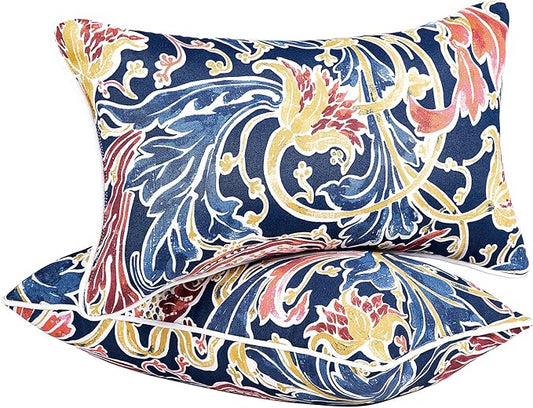 JMGBird Outdoor Lumbar Pillows, Waterproof Throw Pillows by JMGBird