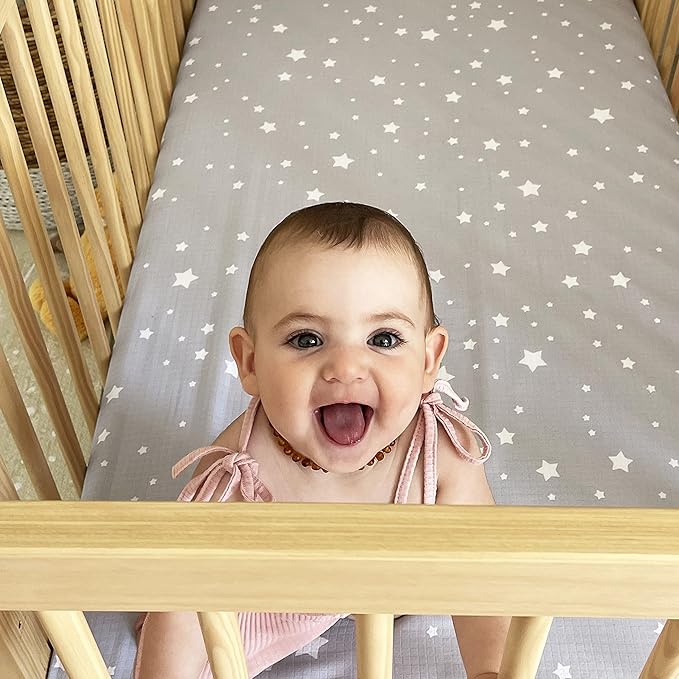Newton Baby Fitted Mini Crib Sheets | Organic Muslin Cotton, Breathable & Soft - Image 3
