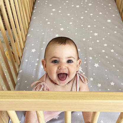 Newton Baby Fitted Mini Crib Sheets | Organic Muslin Cotton, Breathable & Soft - Image 3