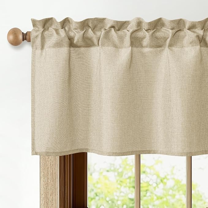 JIUZHEN Faux Linen Window Valance - Image 2