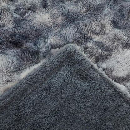 Faux Fur Throw Blanket for Couch Cozy Fuzzy Soft Plush Thick Fluffy Fleece - Image 3
