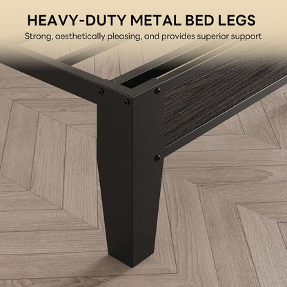 likimio full bed frame with storage headboard and on a desk or shelf