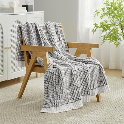 Amélie Home Waffle Chenille Throw Blanket - Image 7