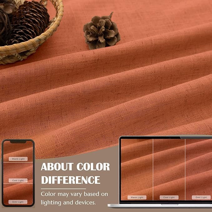 Boho Farmhouse Kitchen Curtains Over Sink 30 Inch Length - Image 5