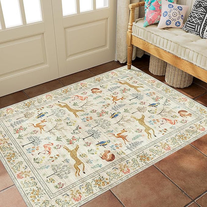 DUKINO 2x3 Rug, Washable Animal Rugs - Image 3