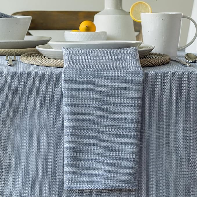 Benson Mills Cameron Textured Fabric Table Cloth, - Image 5