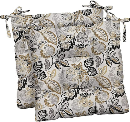 RSH DECOR: Outdoor Tufted Seat Cushions Set of 2 | 17" x 17" | All-Weather Spun by RSHDECOR