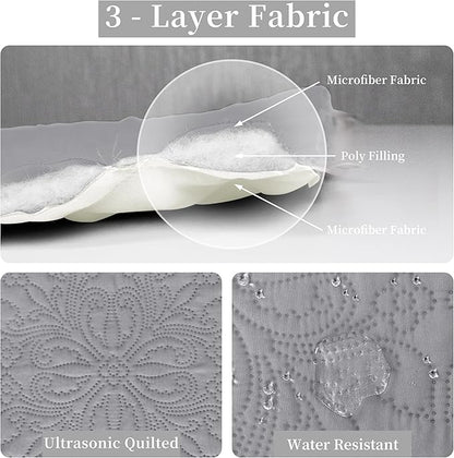 Easy-Going Twin Size Reversible Quilt Set - Image 5