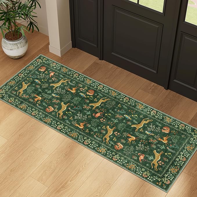 DUKINO 2x5 Rug for Hallway, Washable Kitchen Runner Rug - Image 2