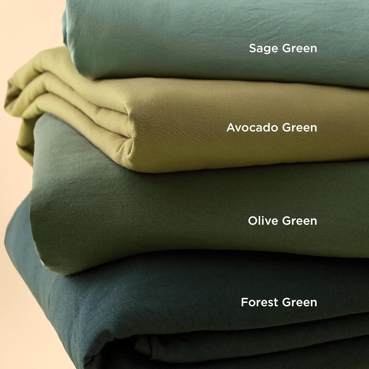 bedsure prewashed duvet cover king, cotton-like bedding set, view 9