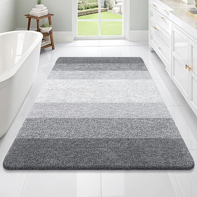 OLANLY Bathroom Rugs Mat 70x46, Extra Soft Absorbent Microfiber Bath Rugs by OLANLY