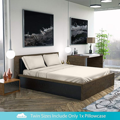 DREAMCARE Twin XL Sheet Sets – 3pcs Cooling Sheets – up to 15” Deep Pocket Twin - Image 7