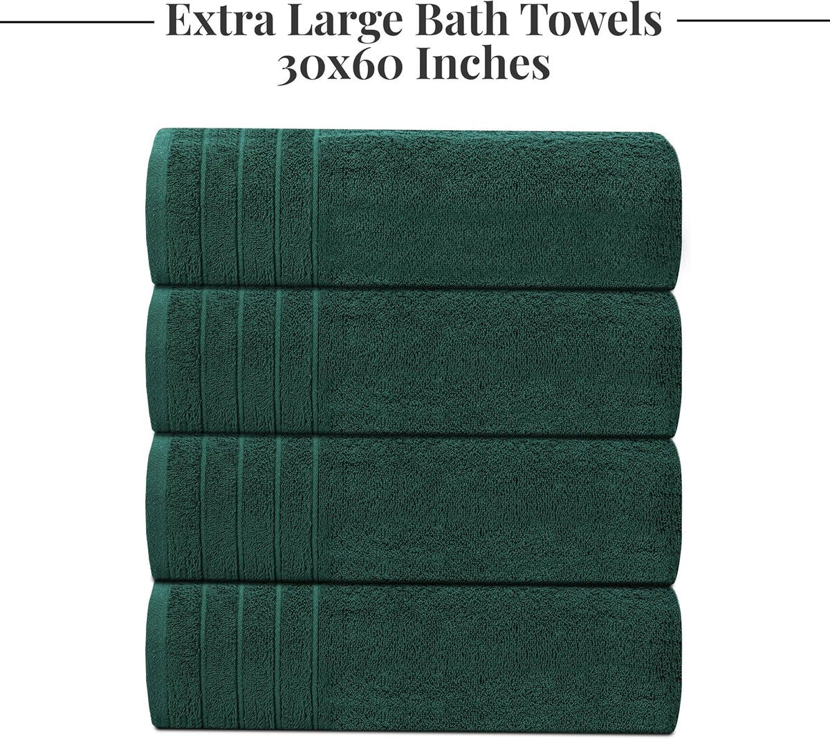tens towels 4 piece extra large bath towels on a desk or shelf