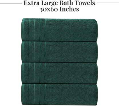tens towels 4 piece extra large bath towels on a desk or shelf