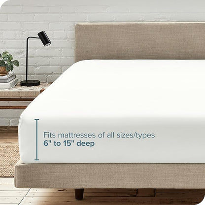 Bare Home Fitted Bottom Sheet Full XL Size - Image 6