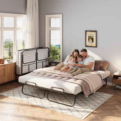 79"x59" folding bed with 5" memory mattress, queen, main product view