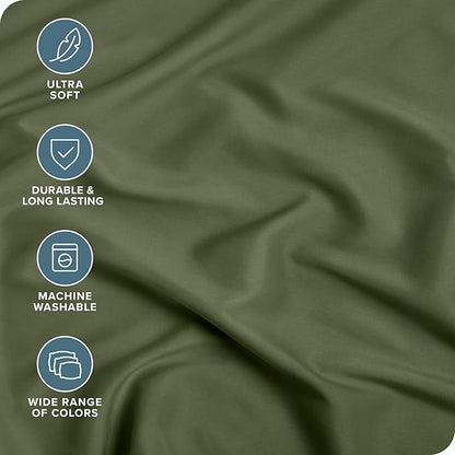 Bare Home 2-Pack Fitted Bottom Sheets Short Queen - Image 2