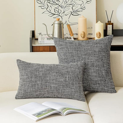 Kevin Textile Soft Solid Lined Linen Pillow Cover Durable Pillowcase Fashion - Image 9