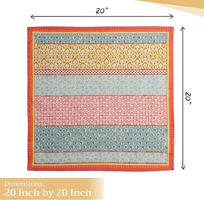 Maison d' Hermine Cloth Napkins Set of 4 100% Cotton Everyday Reusable Square - Image 4
