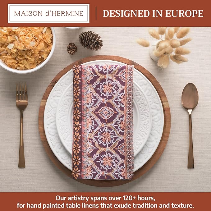 Maison d' Hermine Cloth Napkins Set of 4 100% Cotton - Image 2