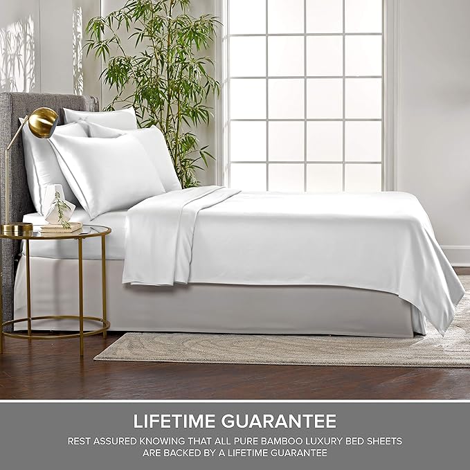 Pure Bamboo Split King Sheets, Genuine 100% Organic Viscose Derived from Bamboo - Image 4