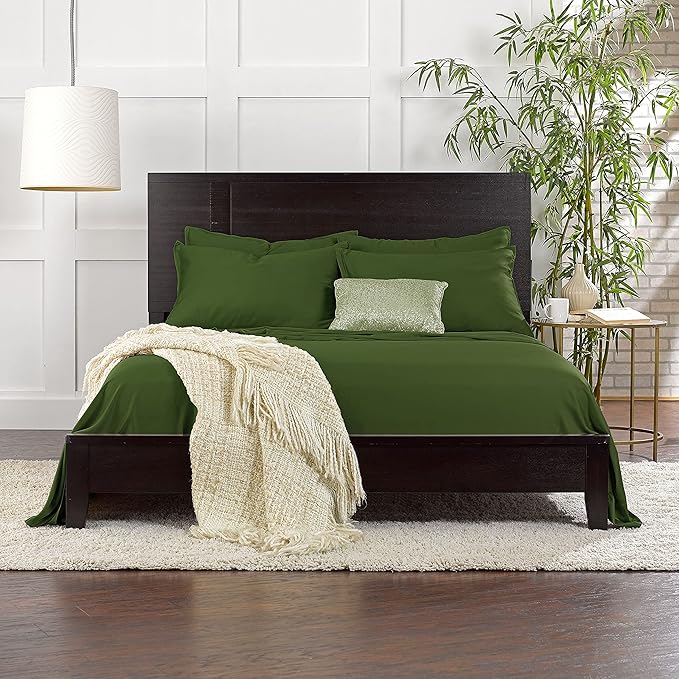 Pure Bamboo Twin Sheets, Genuine 100% Organic Viscose Derived from Bamboo Bed - Image 6