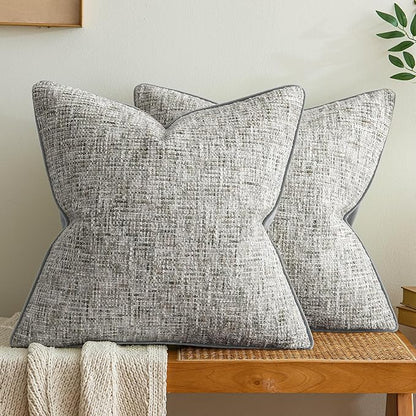 a moment Grey Reversible Pillow Covers 2 Pack by amoment