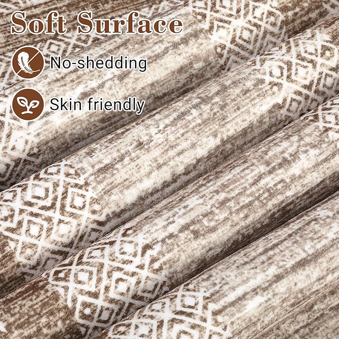 GarveeHome 2x6 Modern Bordered Runner Rug Soft Non Slip Runner Washable Non - Image 3