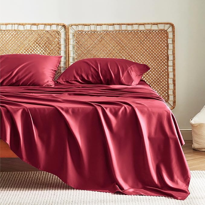 Bedsure Full Size Bed Sheets, Cooling Sheets, Rayon Derived from Bamboo - Image 2