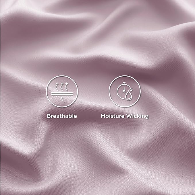 Bedsure Full Size Bed Sheets, Cooling Sheets, Rayon Derived from Bamboo - Image 4