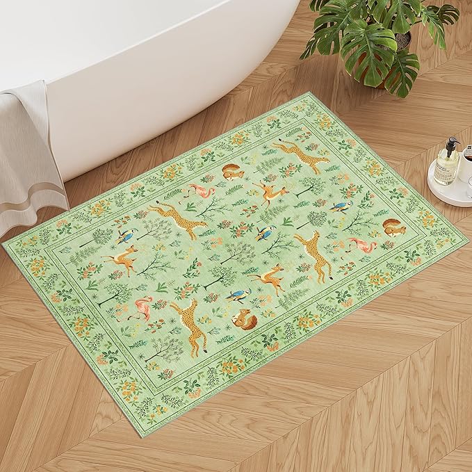 DUKINO 2x3 Rug, Washable Animal Rugs - Image 4