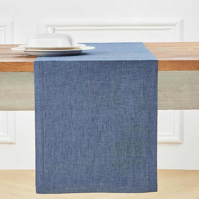 Solino Home Linen Table Runner 120 Inches Long - Image 2