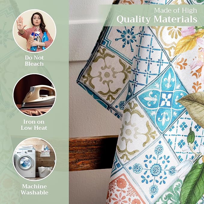 Maison d' Hermine Kitchen Towels Set of 3 100% Cotton 27.50" x 20" Reusable - Image 3