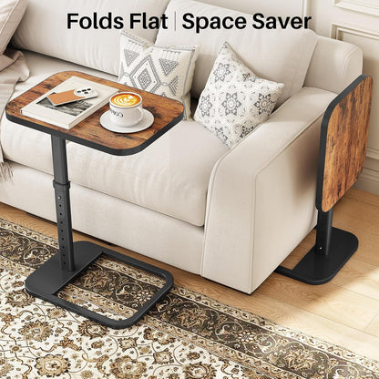 kitstorack upgraded tv tray table with panel lock on a desk or shelf