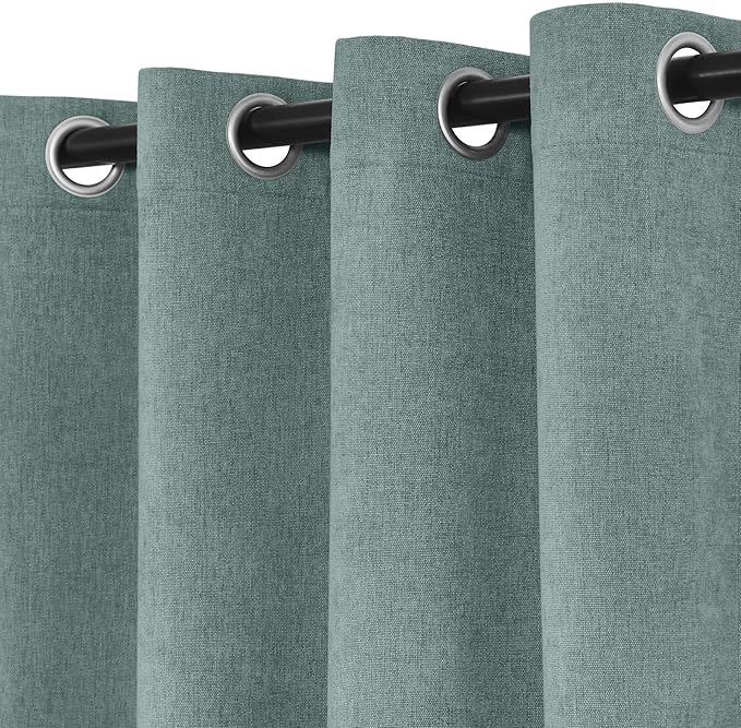 Macochico 100% Blackout Chenille Curtains 96 Inches Long - Image 4