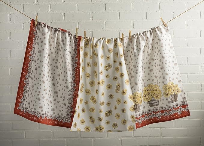 Maison d' Hermine Kitchen Towels Set of 3 100% Cotton 20" x 27.5" Reusable - Image 7