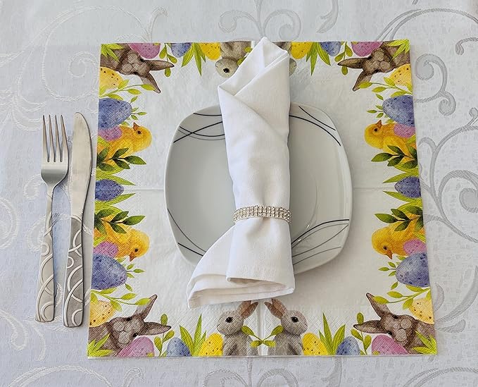 AM Decor Easter Luncheon Paper Napkins 20-Count Dinner Paper Napkins - Image 6