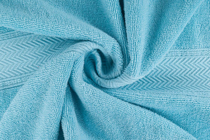 hillfair 100% cotton 2 pc xxl oversized bath, front angle view