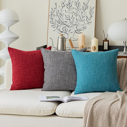 Pack of 2, Kevin Textile Decorative 2 Tone Linen Pillow Covers Cushion Cover - Image 7