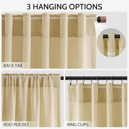 Nanspring Extra Long 108 Inch Curtains - Image 2