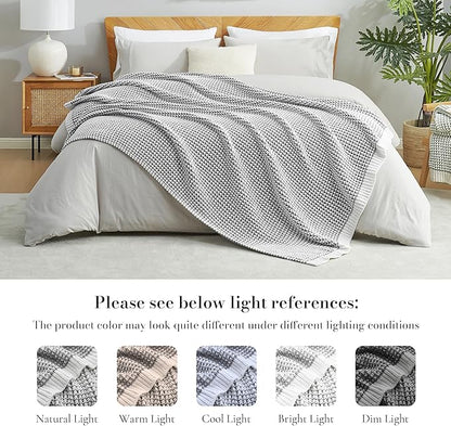Amélie Home Waffle Chenille Throw Blanket - Image 5